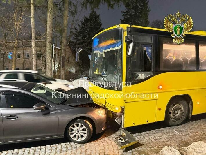 ДТП с автобусом в Светлогорске: 4-летняя девочка получила травмы, прокуратура начала проверку - Новости Калининграда | Фото: пресс-служба прокуратуры Калининградской области