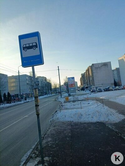 В Калининграде пассажирам приходится выходить в сугробы (фото)  - Новости Калининграда | Фото Юрате Пилюте