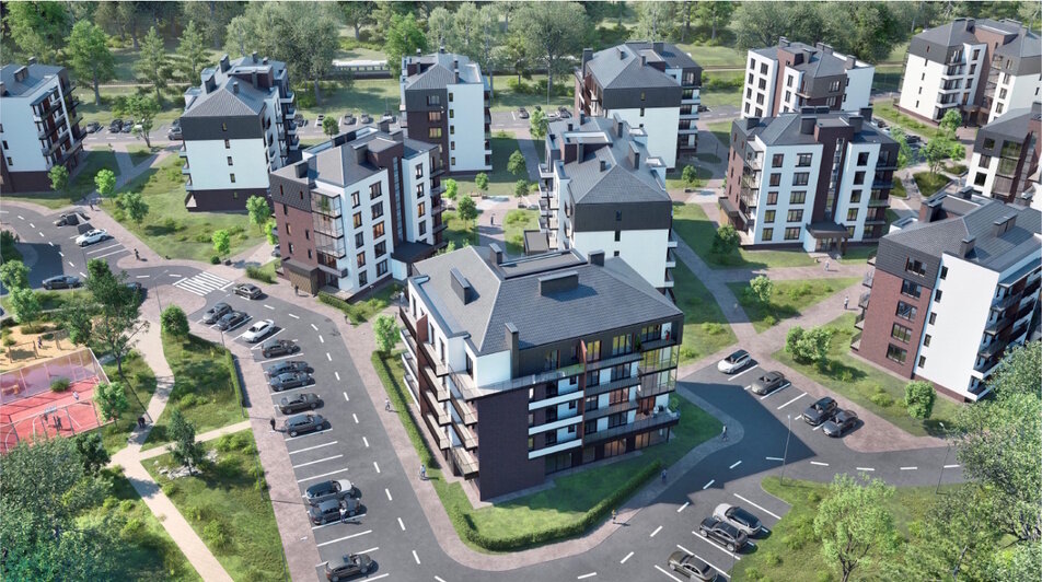 В Светлогорске появится новый жилой квартал и физкультурно-оздоровительный комплекс с теннисными кортами (эскизы) - Новости Калининграда | Презентация предоставлена правительством Калининградской области