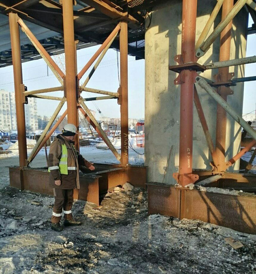 На стройке двухъярусного моста в Калининграде с высоты упал сварщик | Фото: прокуратура Калининградской области