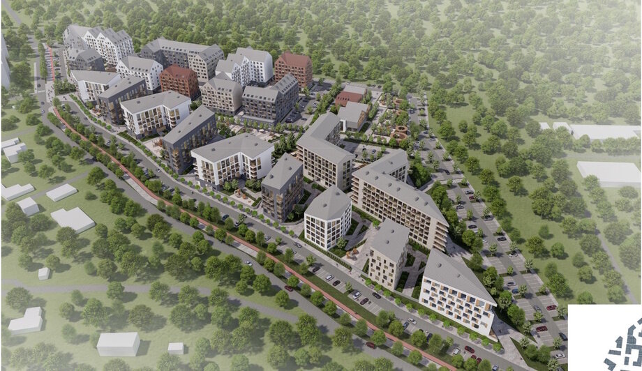 «Привет из социализма»: в Светлогорске хотят построить жилой микрорайон, но городские школы к этому не готовы (эскизы) - Новости Калининграда | Изображения предоставлены авторами концепции