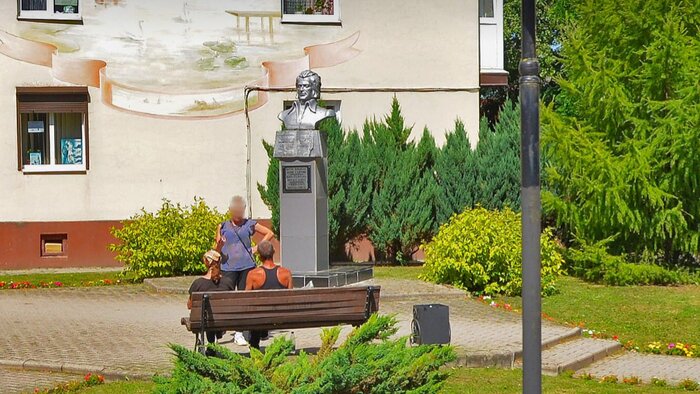 Жители Гусева обеспокоены судьбой демонтированного памятника Кристионасу Донелайтису - Новости Калининграда | Скриншот сервиса  «Яндекс Карты»