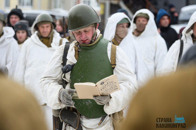 Зима 45-го: уличный бой за Лабиау - реконструкция в Полесске (фото)