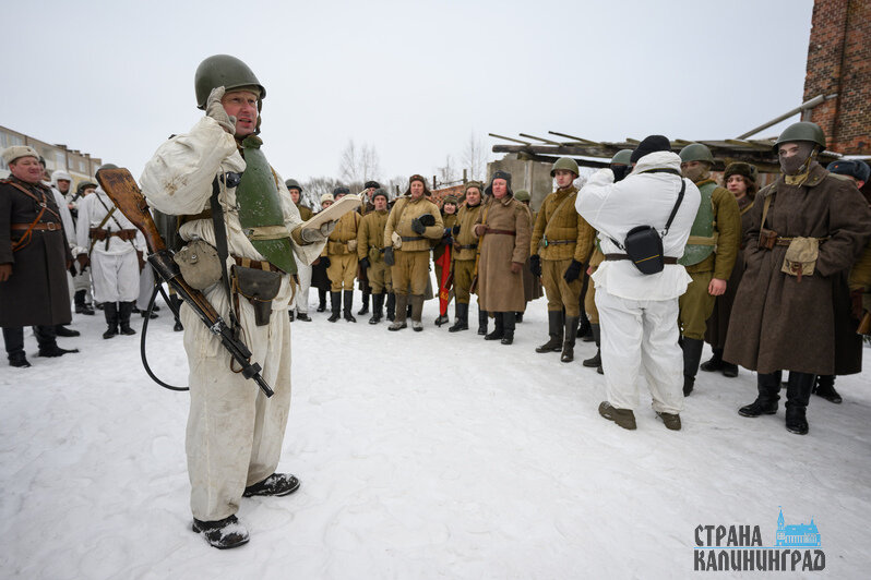 Зима 45-го: уличный бой за Лабиау - реконструкция в Полесске (фото)