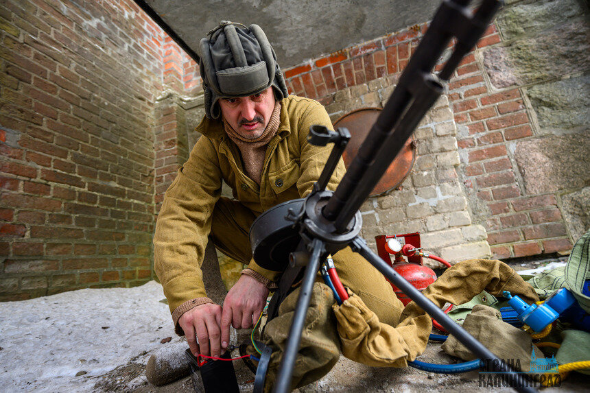 Зима 45-го: уличный бой за Лабиау - реконструкция в Полесске (фото)