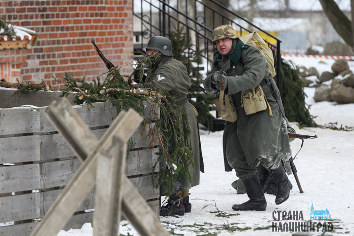 Зима 45-го: уличный бой за Лабиау - реконструкция в Полесске (фото)