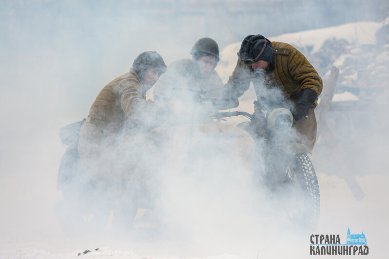 Зима 45-го: уличный бой за Лабиау - реконструкция в Полесске (фото)
