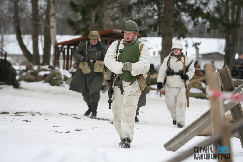 Зима 45-го: уличный бой за Лабиау - реконструкция в Полесске (фото)