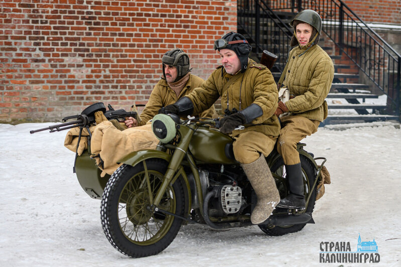 Зима 45-го: уличный бой за Лабиау - реконструкция в Полесске (фото)