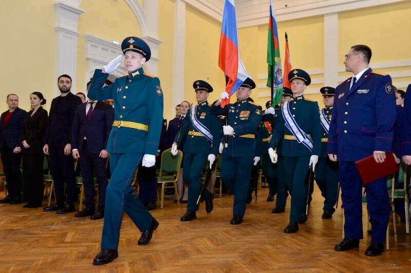 Церемония выноса флага Российской Федерации. | СУ СК России по Калининградской области