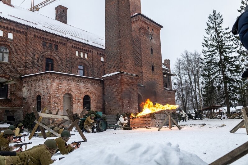 В Полесске прошёл традиционный штурм: реконструкторы воссоздали эпизоды боёв за город (фото, видео) - Новости Калининграда | Фото: администрация Полесского муниципального округа