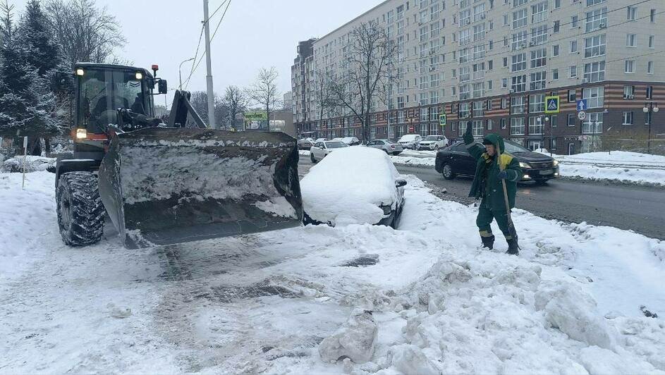 Дятлова осудила водителей, которые мешают убирать снег с городских парковок - Новости Калининграда | Фото: канал сити-менеджера Калининграда Елены Дятловой / Телеграм