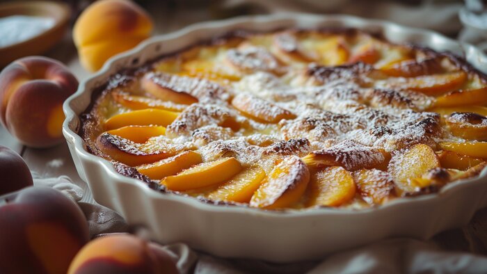 Персиковый рай: 5 рецептов, которые раскроют вкус лета - Новости Калининграда | Иллюстрация: Алиса Игонина / Midjourney