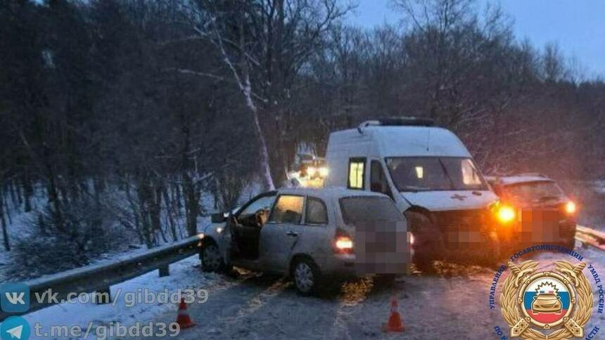 Место ДТП | Фото: Госавтоинспекция Калининградской области