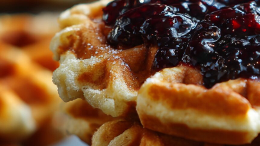 С мёдом, кремом или вареньем: кулинары поделились рецептом вкусных и простых домашних вафель - Новости Калининграда | Иллюстрация: Алиса Игонина / «Клопс»