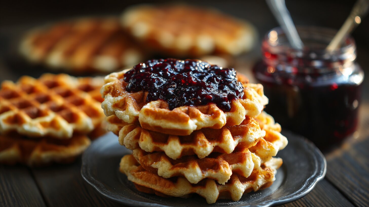 С мёдом, кремом или вареньем: кулинары поделились рецептом вкусных и простых домашних вафель - Новости Калининграда | Иллюстрация: Алиса Игонина / «Клопс»