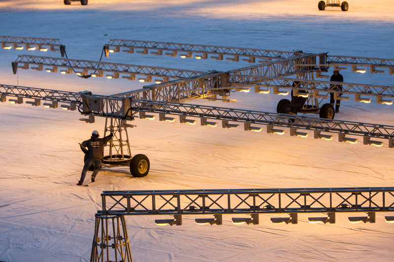 «Это горит стадион?»: калининградцев напугало рыжее зарево над «Ростех Ареной» (фото, видео)   - Новости Калининграда | Фото: Александр Подгорчук / Архив «Клопс»
