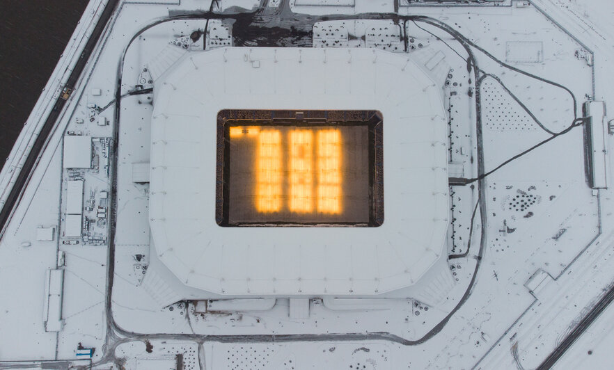 «Это горит стадион?»: калининградцев напугало рыжее зарево над «Ростех Ареной» (фото, видео)   - Новости Калининграда | Фото: Александр Подгорчук / Архив «Клопс»