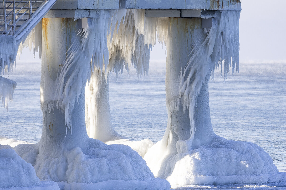 Инопланетные пейзажи замёрзшей Балтики: фоторепортаж из Пионерского   - Новости Калининграда | Фото: Александр Подгорчук / «Клопс»