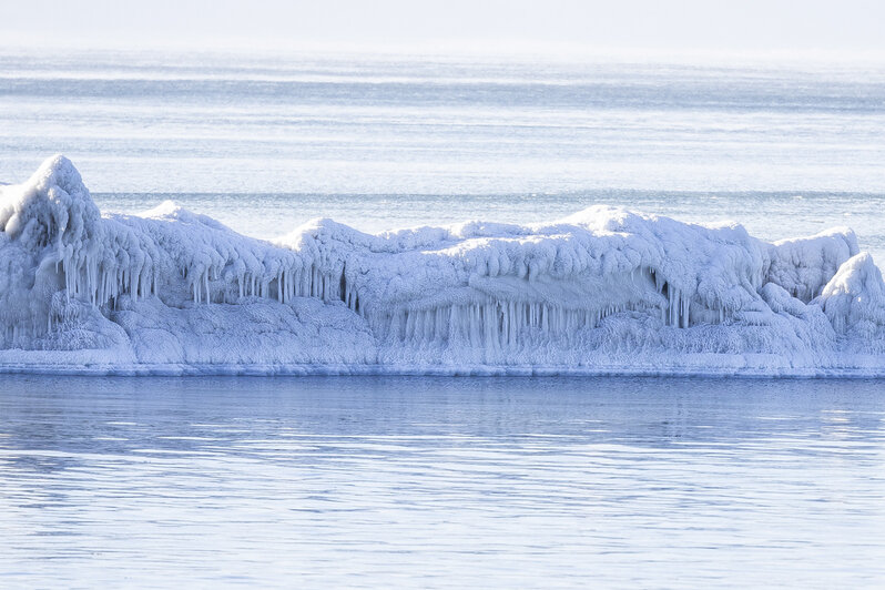 Инопланетные пейзажи замёрзшей Балтики: фоторепортаж из Пионерского   - Новости Калининграда | Фото: Александр Подгорчук / «Клопс»
