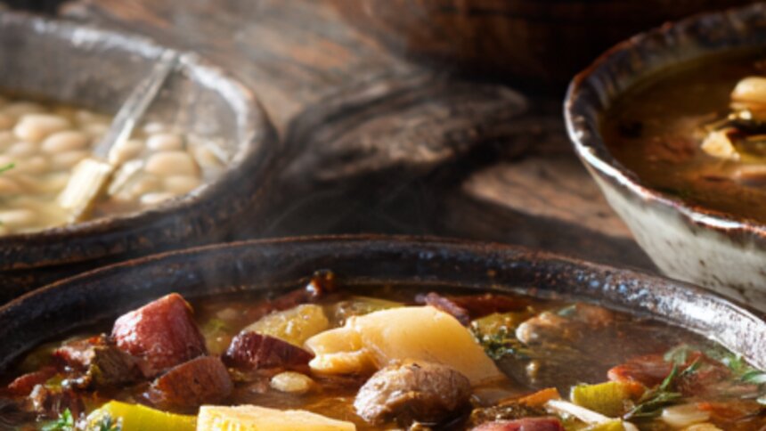 Жирно, наваристо, вкусно: 5 блюд, которые стоит приготовить и съесть перед выходом на мороз - Новости Калининграда | Иллюстрация: Ксения Александрова / «Клопс»