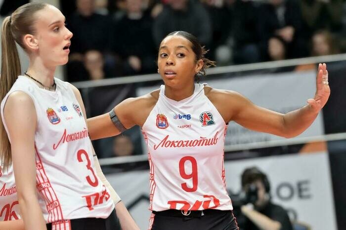 Самой результативной в составе «Локомотива» стала Киси Насименто, набравшая 38 очков.  | Фото: ВК «Локомотив»