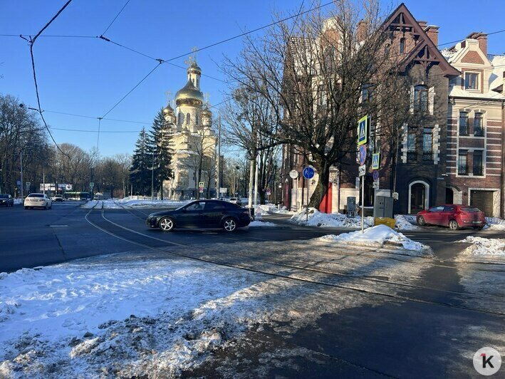 В Калининграде на пересечении Мира и Чкалова изменили схему движения, водители то и дело нарушают ПДД (фото) - Новости Калининграда | Фото: «Клопс»