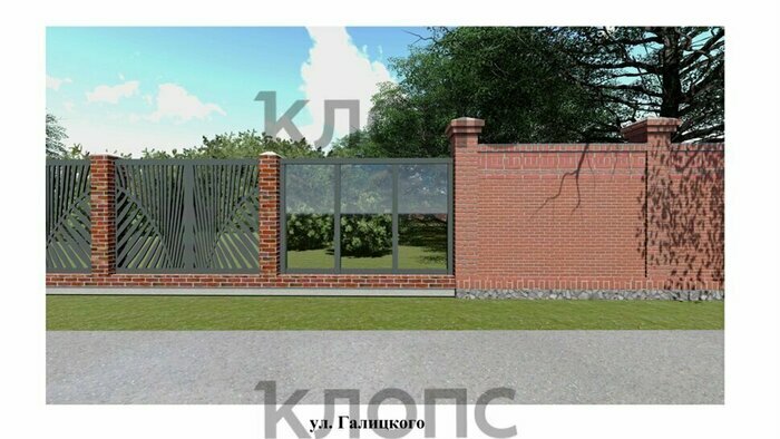 При ремонте улицы Галицкого в Калининграде сохранят часть кирпичного забора XIX века (эскизы)  - Новости Калининграда | Фото: эскизы