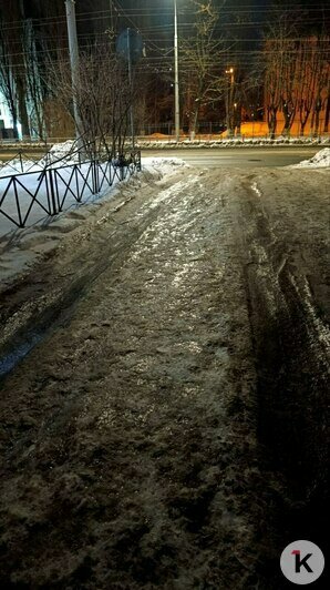 В Калининграде принялись латать одни улицы, а с других даже не убрали лёд (фото, видео) - Новости Калининграда | Фото читателя