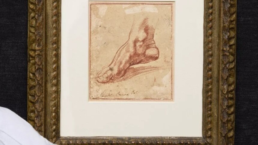 Рисунок ноги руки Микеланджело продали на аукционе за 27 млн долларов - Новости Калининграда | Фото: сайт аукционного дома Christie"s