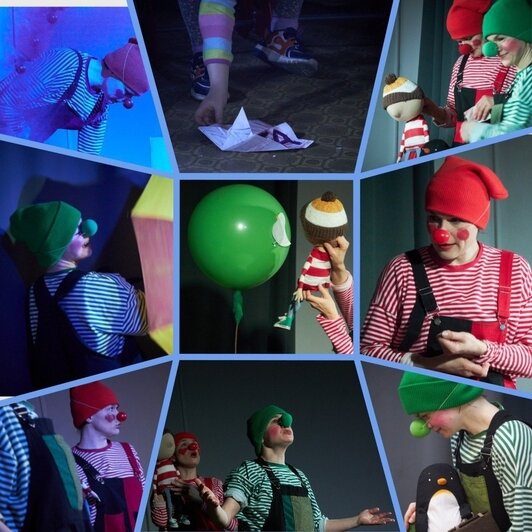 Игрушки нашего мастера в театрах «ДАР» в Сосновом Бору Ленинградской области и в Москве в театре «Кукурузлик». | Фото: группы в ВК театров