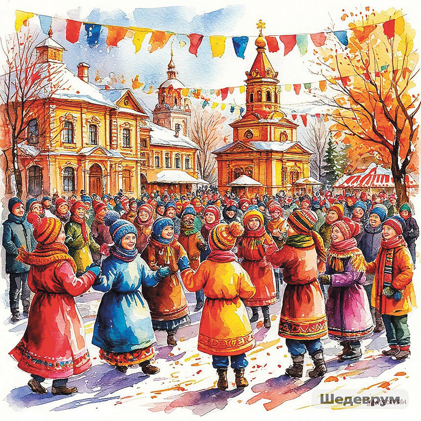 16 февраля началась Масленица: что значит каждый день особенной недели  | Иллюстрации автора/ «Шедеврум»