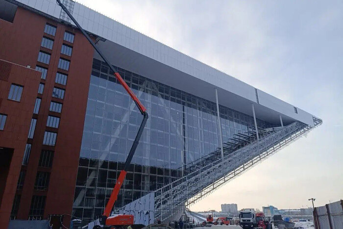 Здание площадью 36 тыс. кв. м имеет уникальный архитектурный облик | Фото: тг-канал Алексея Беспрозванных