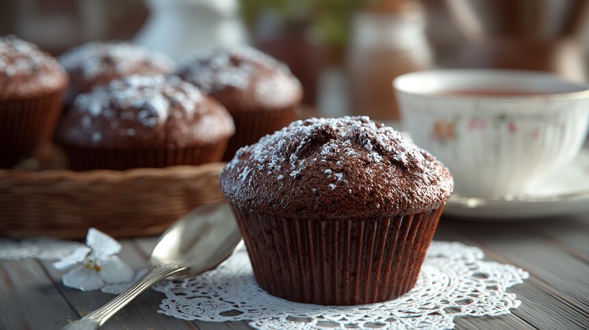Детей не оттащить за уши: секрет сочных шоколадных маффинов на скорую руку - Новости Калининграда | Иллюстрация: Алиса Игонина / «Клопс»