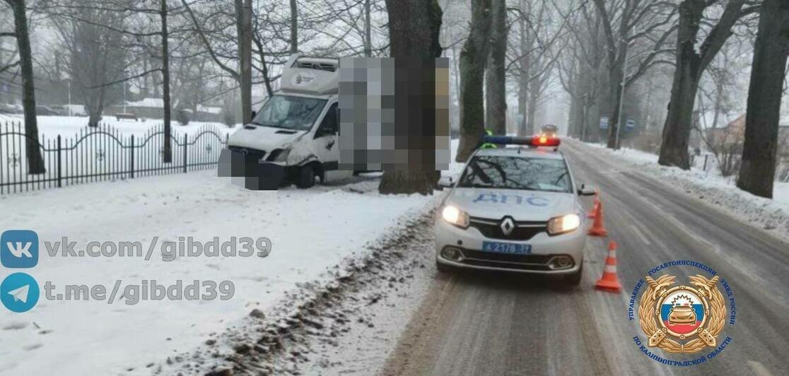 Место ДТП | Фото: Госавтоинспекция Калининградской области