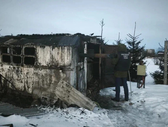 Обгоревшее тело местного жителя обнаружили в вагончике, где он временно жил  | Фото: СУ СК России по Калининградской области 