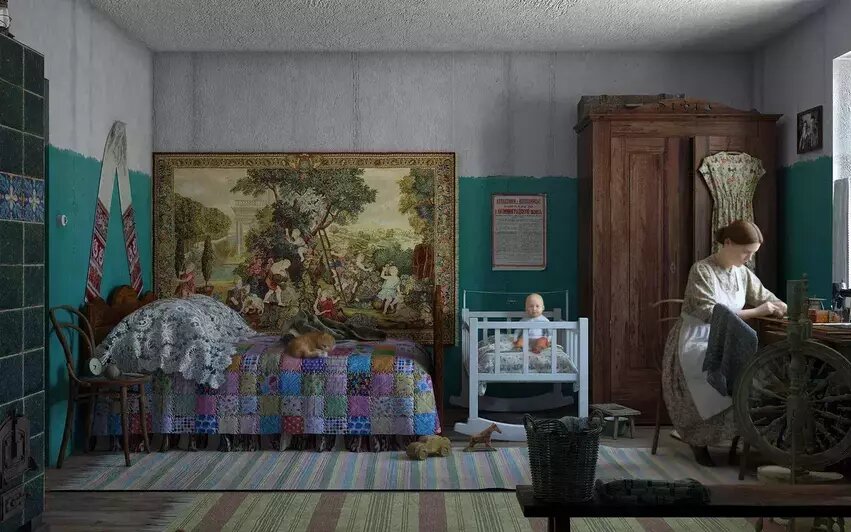 Дом первых переселенцев оживёт: историки создают послевоенную калининградскую деревню  | Реконструкция: БФУ им. И, Кант