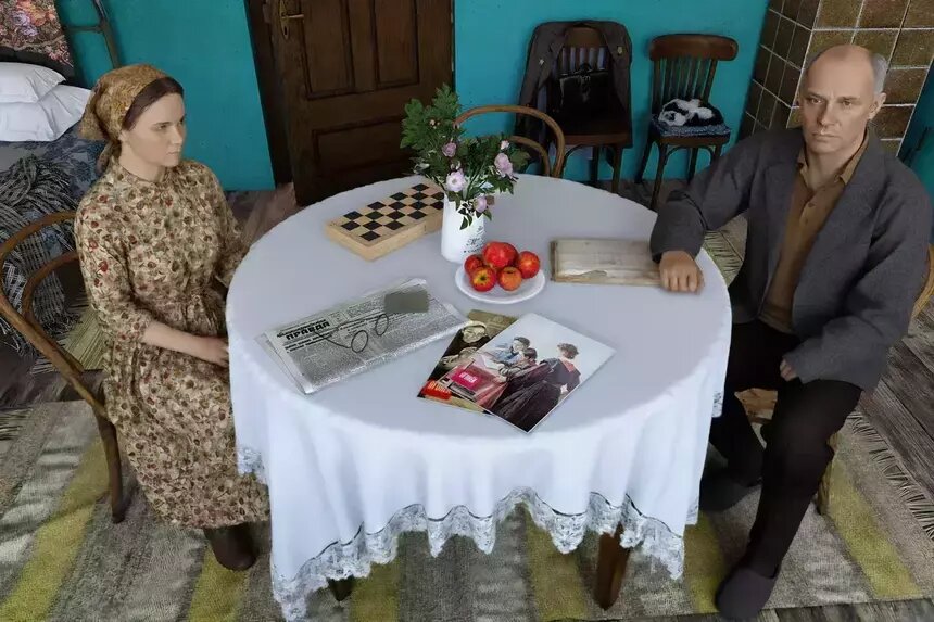 Глава семьи — председатель колхоза.  | Реконструкция: БФУ им. И, Кант