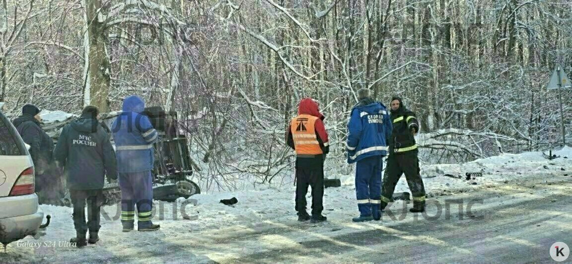 Место ДТП | Фото: очевидец, минздрав Калининградской области 