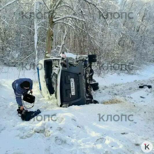 Место ДТП | Фото: очевидец, минздрав Калининградской области 