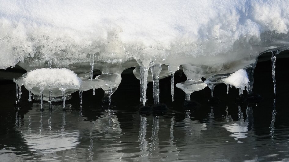 Причудливые наплывы льда снял житель Черняховска на Анграпе (фото)   - Новости Калининграда | Фото: Юрий Таркин
