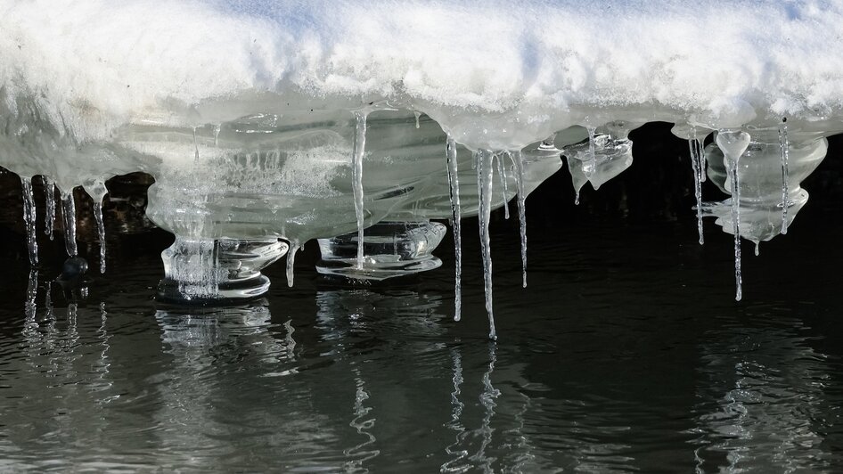 Причудливые наплывы льда снял житель Черняховска на Анграпе (фото)   - Новости Калининграда | Фото: Юрий Таркин