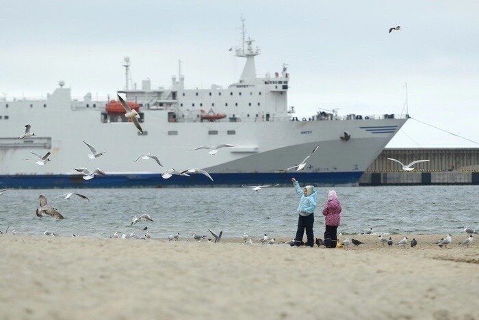 2024 год. В порту в Пионерском открылся первый терминал и начал ходить паром | Фото: Александр Мелехов
