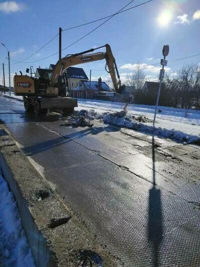 В Калининграде после морозов снова выводят дорожников на объекты - Новости Калининграда | Фото: канал сити-менеджера Калининграда Елены Дятловой / Телеграм