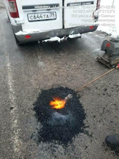 В Калининграде после морозов снова выводят дорожников на объекты - Новости Калининграда | Фото: канал сити-менеджера Калининграда Елены Дятловой / Телеграм