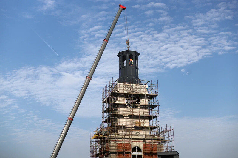 Монтажные работы. | Фото: БФУ им. И. Канта