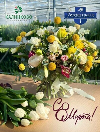 Парад цветов: в «Калинково» большой выбор цветов к 8 Марта - Новости Калининграда
