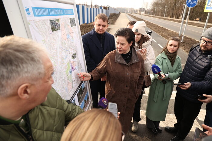 Елена Дятлова рассказала, что масштабные работы по строительству новых улиц поддержало софинансированием правительство области  | Фото: Игорь Котов