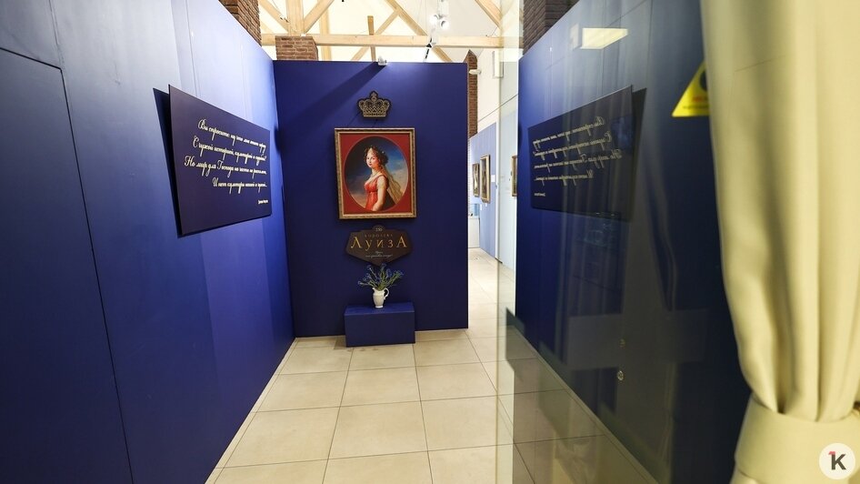 Нежные васильки, весна и образ сильной женщины: в Калининграде открылась выставка, посвящённая Королеве Луизе (фото)   - Новости Калининграда | Фото: Александр Подгорчук / «Клопс»