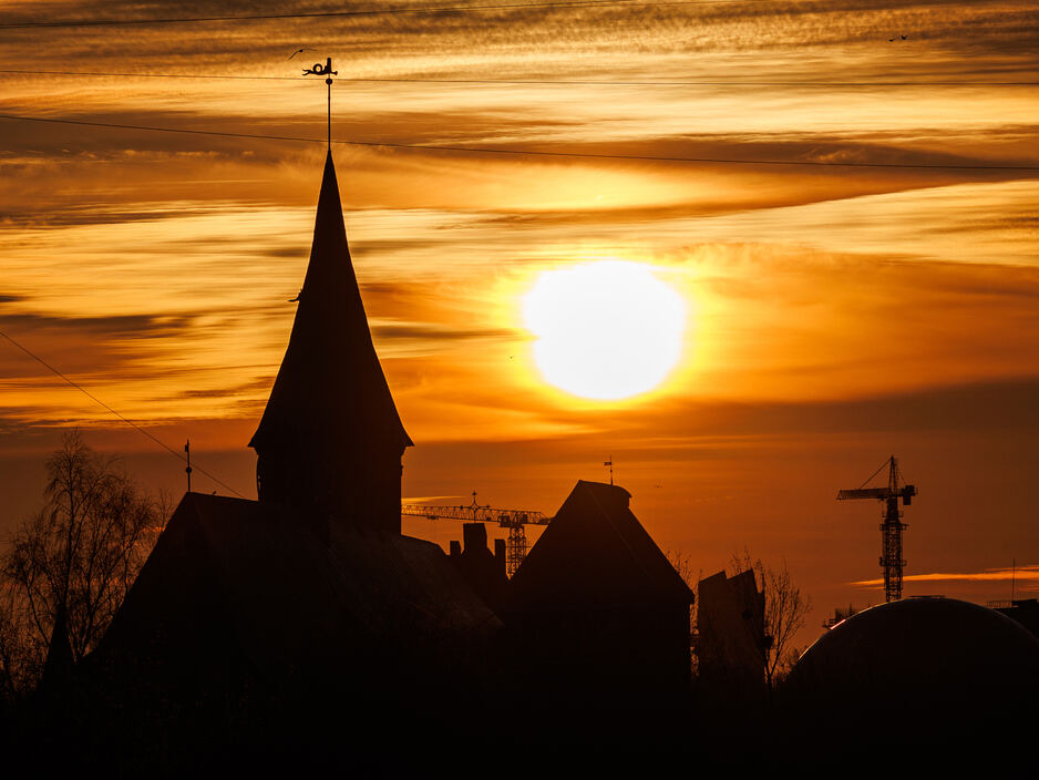 Закат в Калининграде